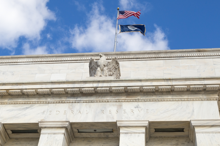 Blick auf die Federal Reserve in Washington USA